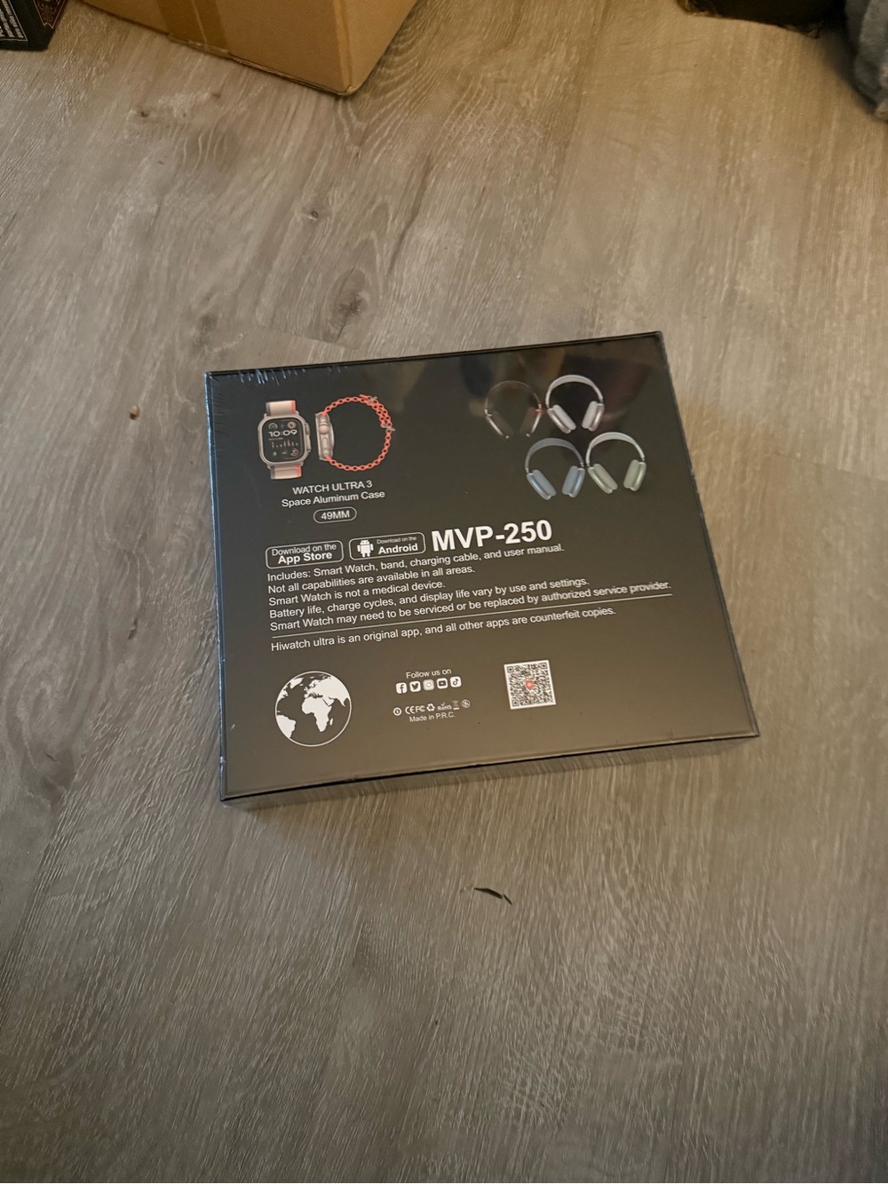 MVP-250 Smartwatch Bundle - Black (Space Aluminum Case)